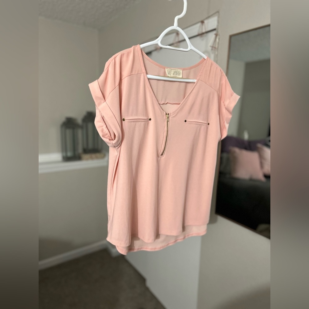 Sweet Wanderer Light Pink Women’s X-Large Blouse